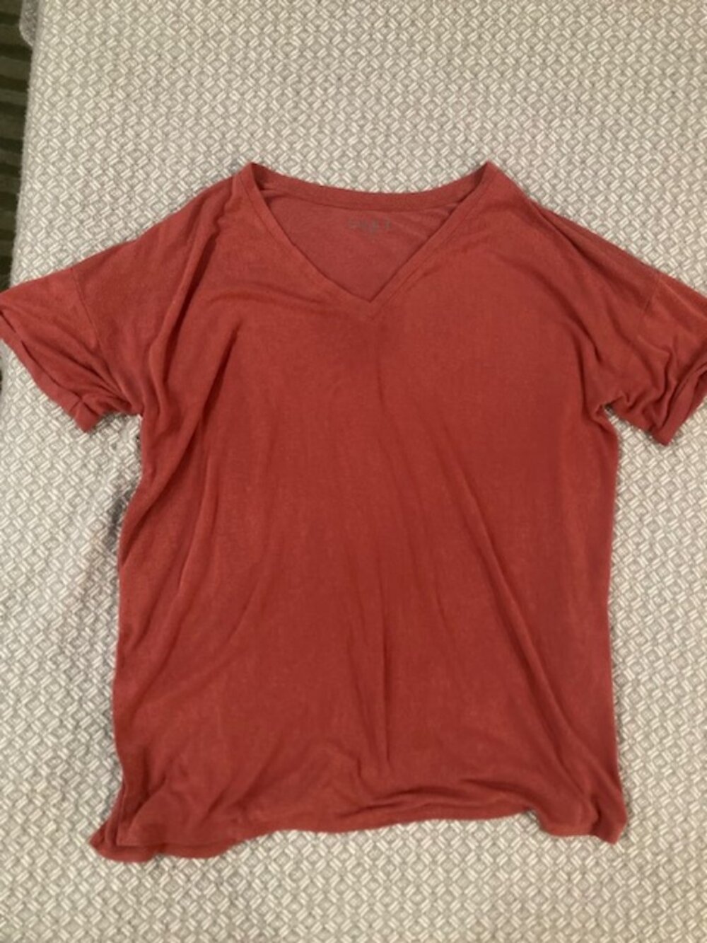 Women's Red Loft V-Neck T-Shirt